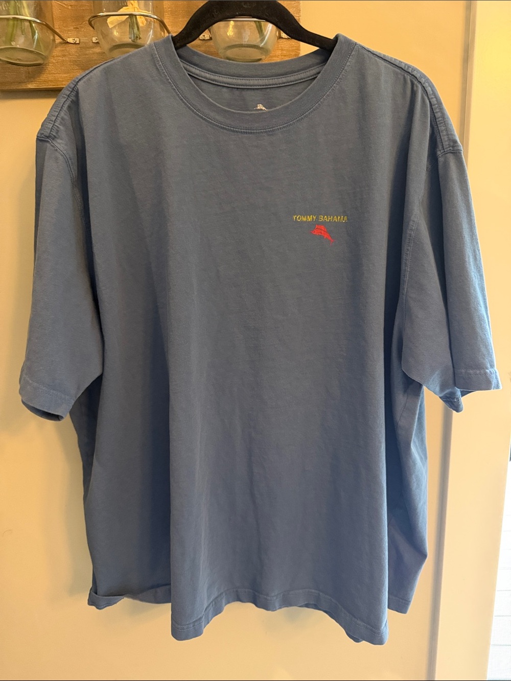 Tommy Bahama Light Blue Short-Sleeve Crewneck Tee with Small Logo
